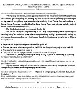 Kiểm tra năng lực học sinh thời gian phòng, chống dịch Covid-19 - Môn Ngữ văn Lớp 6